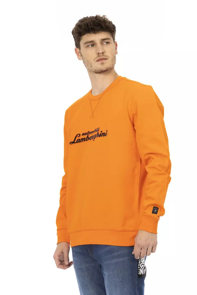 Orange Baumwolle Männer Pullover