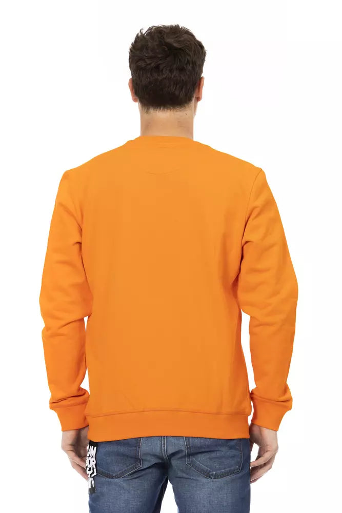 Orange Baumwolle Männer Pullover