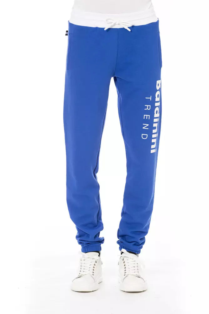 Blaue Baumwolle Herren Sporthose