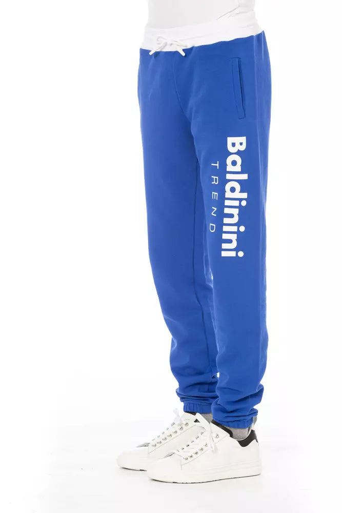 Blaue Baumwolle Herren Sporthose