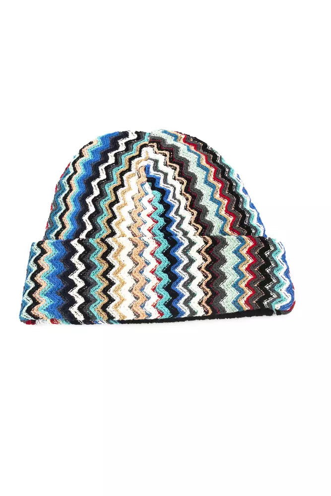 Multicolor Wolle Männer Hut