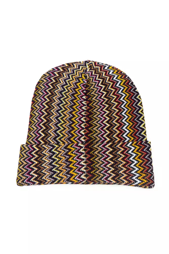 Multicolor Wolle Männer Hut