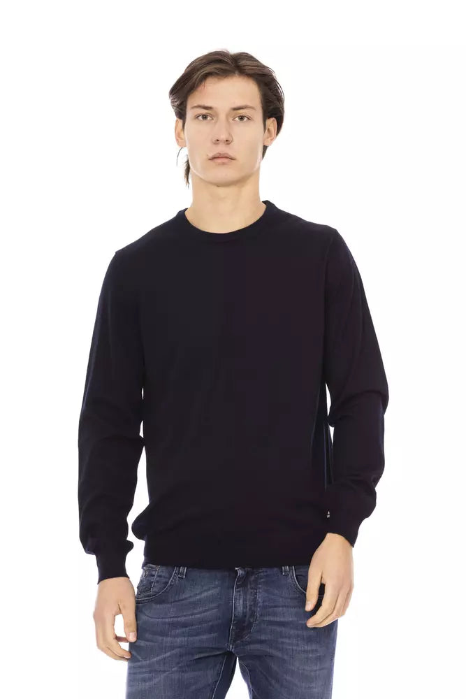 Baldinini Trend Blauer Stoff Männer Pullover