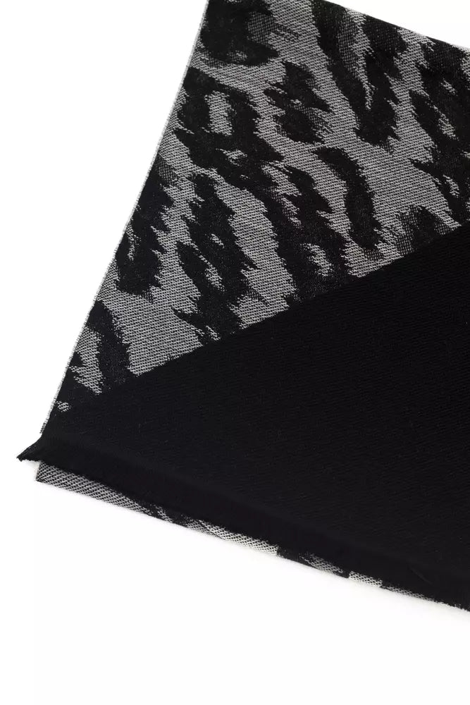 Grey wool scarf for men