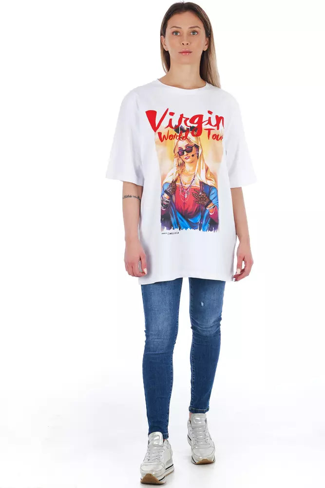 Weißes T-Shirt aus Baumwolle für Frauen