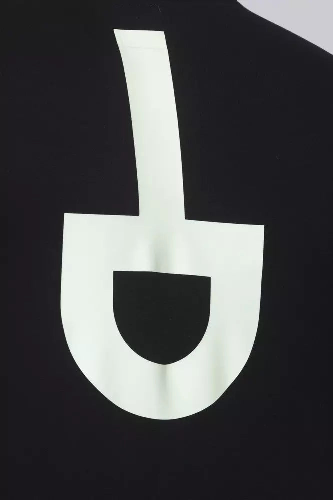 Schwarzes Baumwoll-T-Shirt für Männer