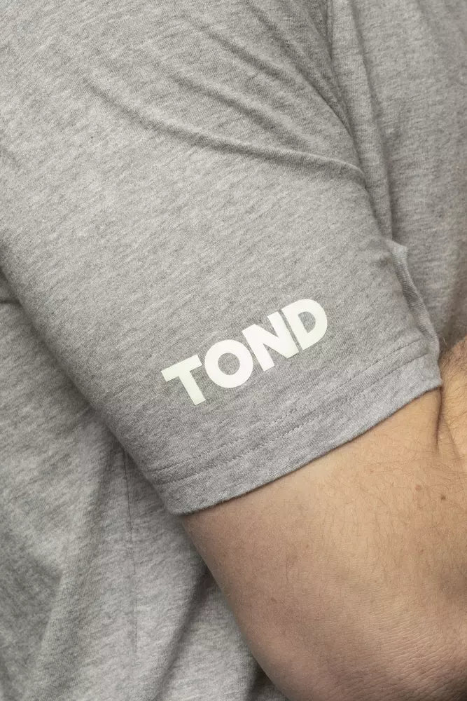 Graues Herren T-Shirt aus Baumwolle