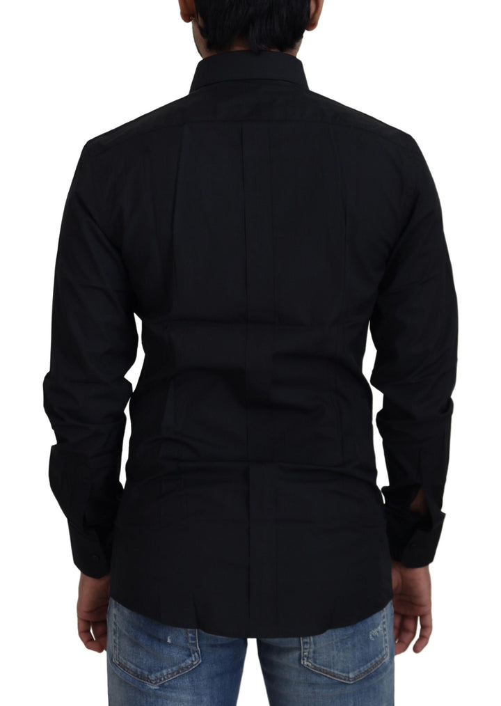Chic black cotton shirt