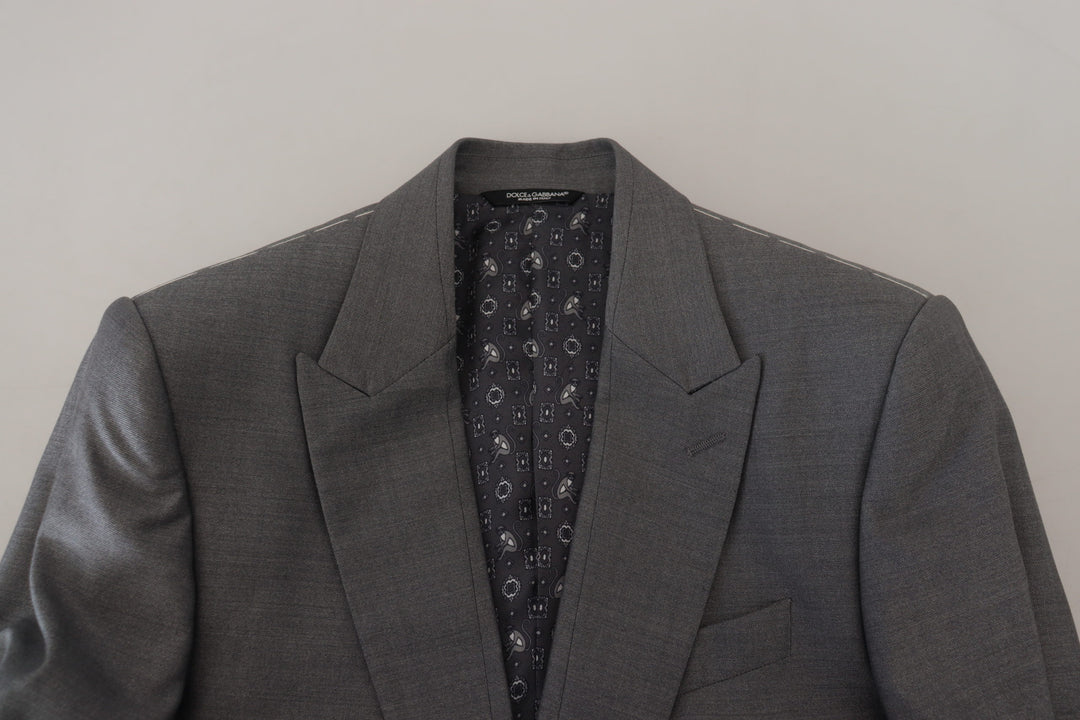 Elegant light gray Sicilia blazer jacket