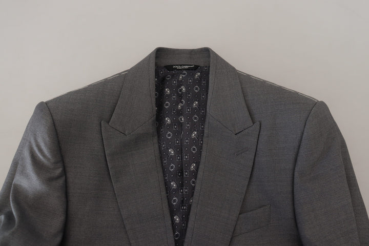 Elegant light gray Sicilia blazer jacket