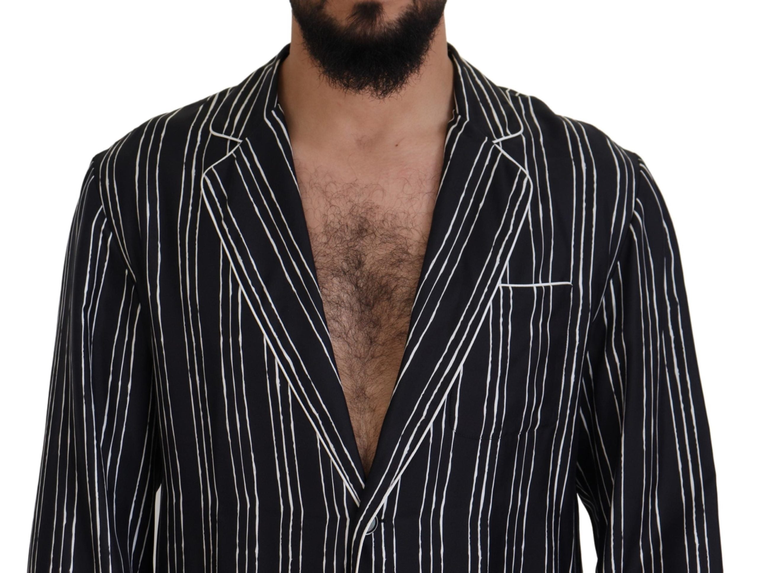 Elegant silk pajama top Lounge Jacket
