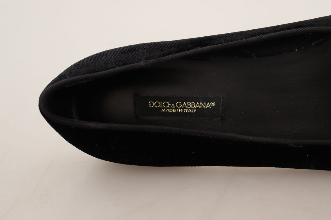 Dolce & Gabbana Elegante flache Schuhe aus Lackleder