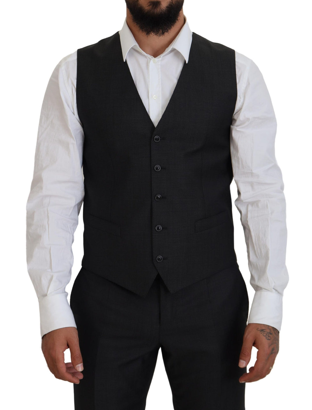 Grauer MARTINI 3 Stück Slim Fit Anzug