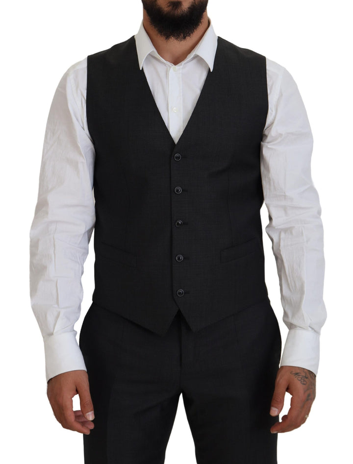 Grauer MARTINI 3 Stück Slim Fit Anzug