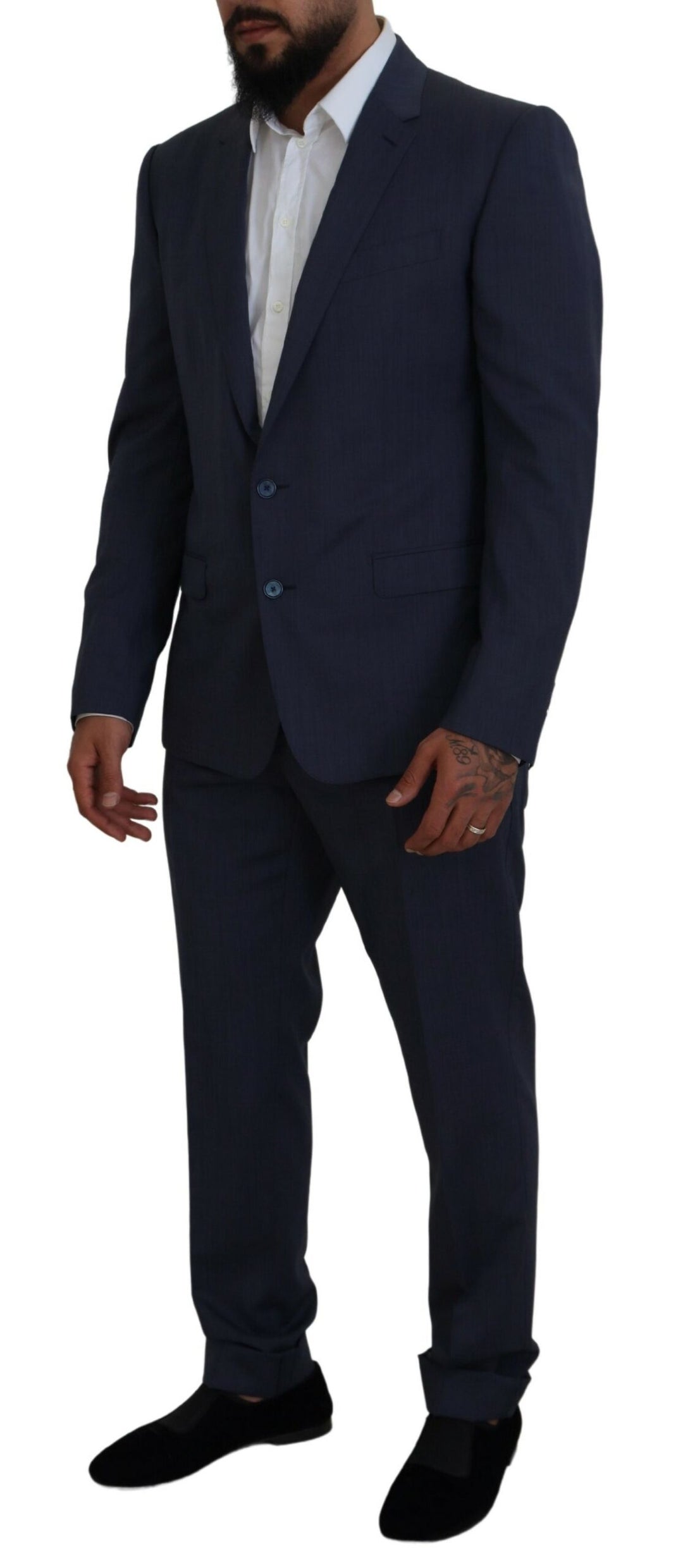 Elegant Blue Martini Men's Suit Slim Fit