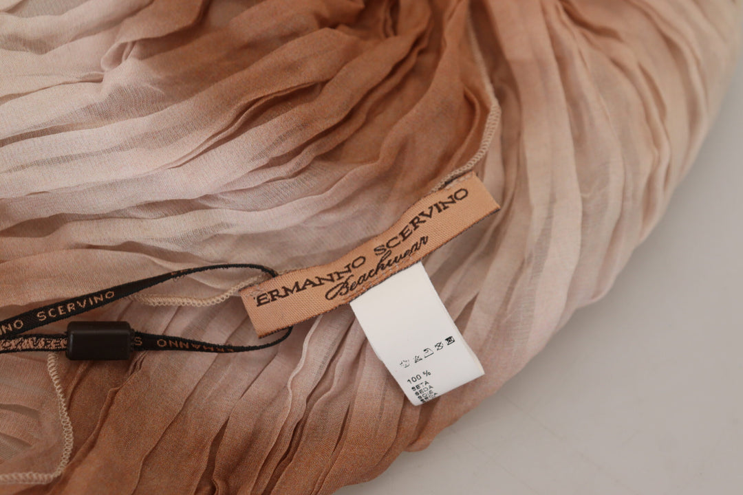 Chic multicolor silk wrap scarf