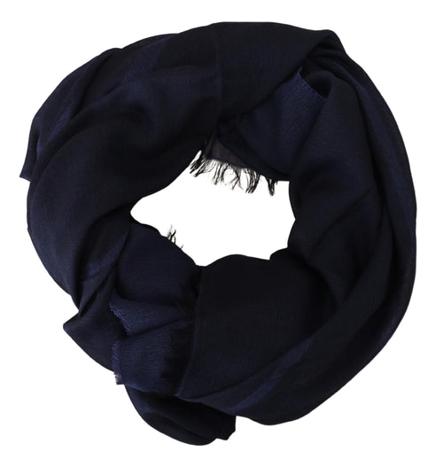 Elegant fringe scarf made of wool blend