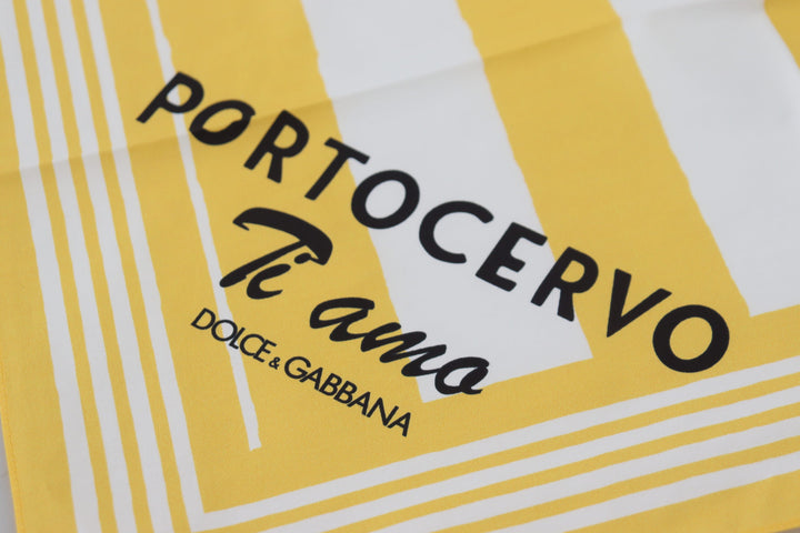 Gelber Portocervo Baumwollschal Wickelschal