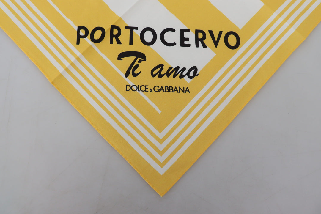 Gelber Portocervo Baumwollschal Wickelschal