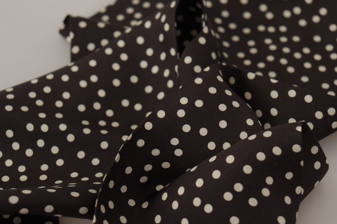 Brauner Polka Dot Männer Schal Hals Wrap Schal Schal