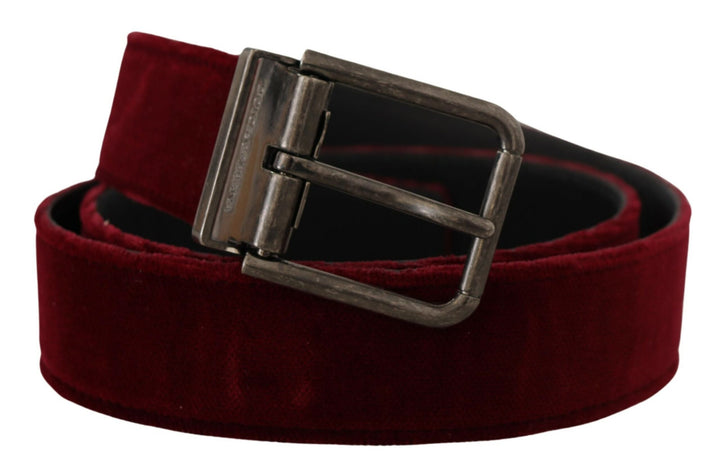 Maroon velvet belt Elegance