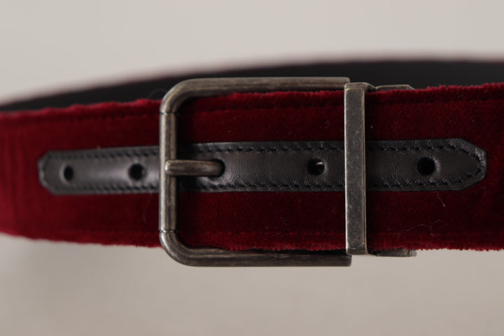 Maroon velvet belt Elegance