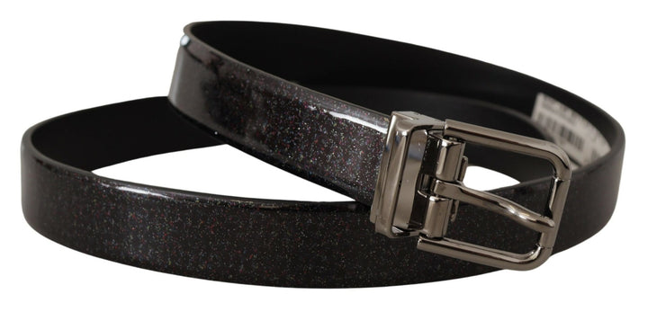 Elegant multicolor leather belt