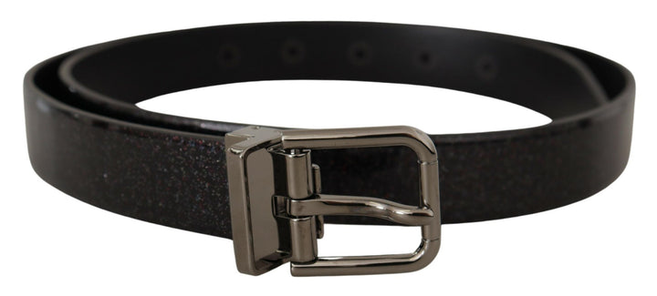 Elegant multicolor leather belt