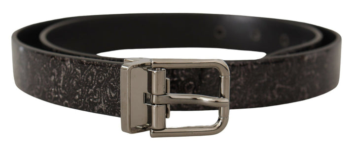 Schwarzer Goccia Glitter Lackleder Schnalle Vernice Gürtel