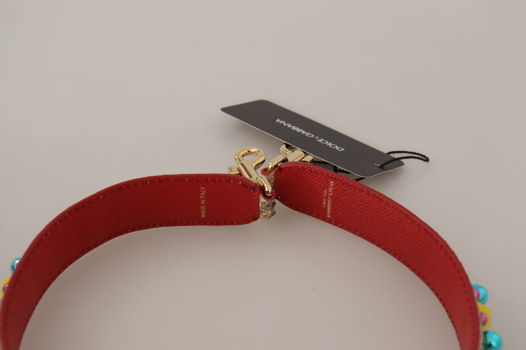 Exquisite beige python leather bag strap