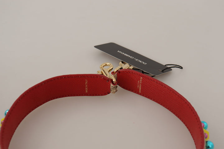 Exquisite beige python leather bag strap