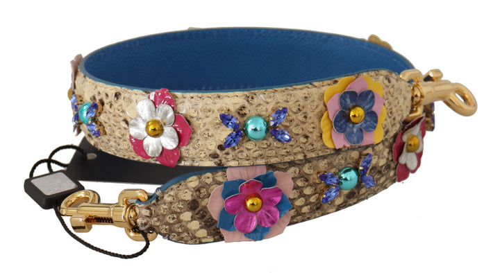 Elegant beige python leather bracelet