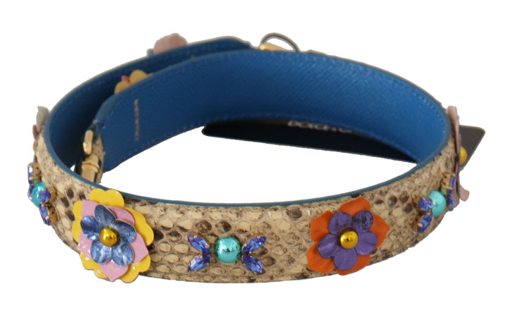 Elegant beige python leather bracelet