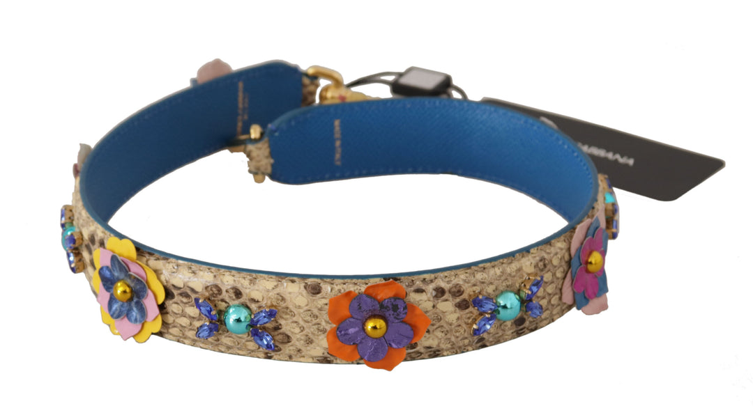 Elegant beige python leather bracelet