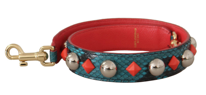 Emerald green leather shoulder strap