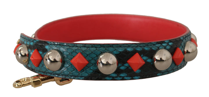 Emerald green leather shoulder strap