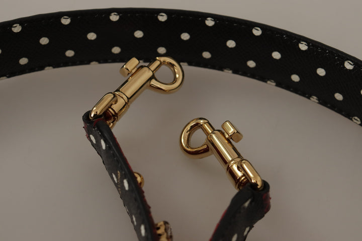 Red python leather shoulder bag strap