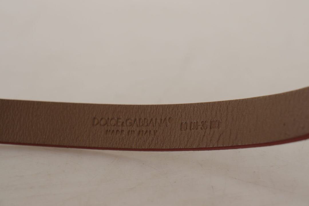 Brauner Logo gravierter Metall-Gürtel mit Gürtelschnalle