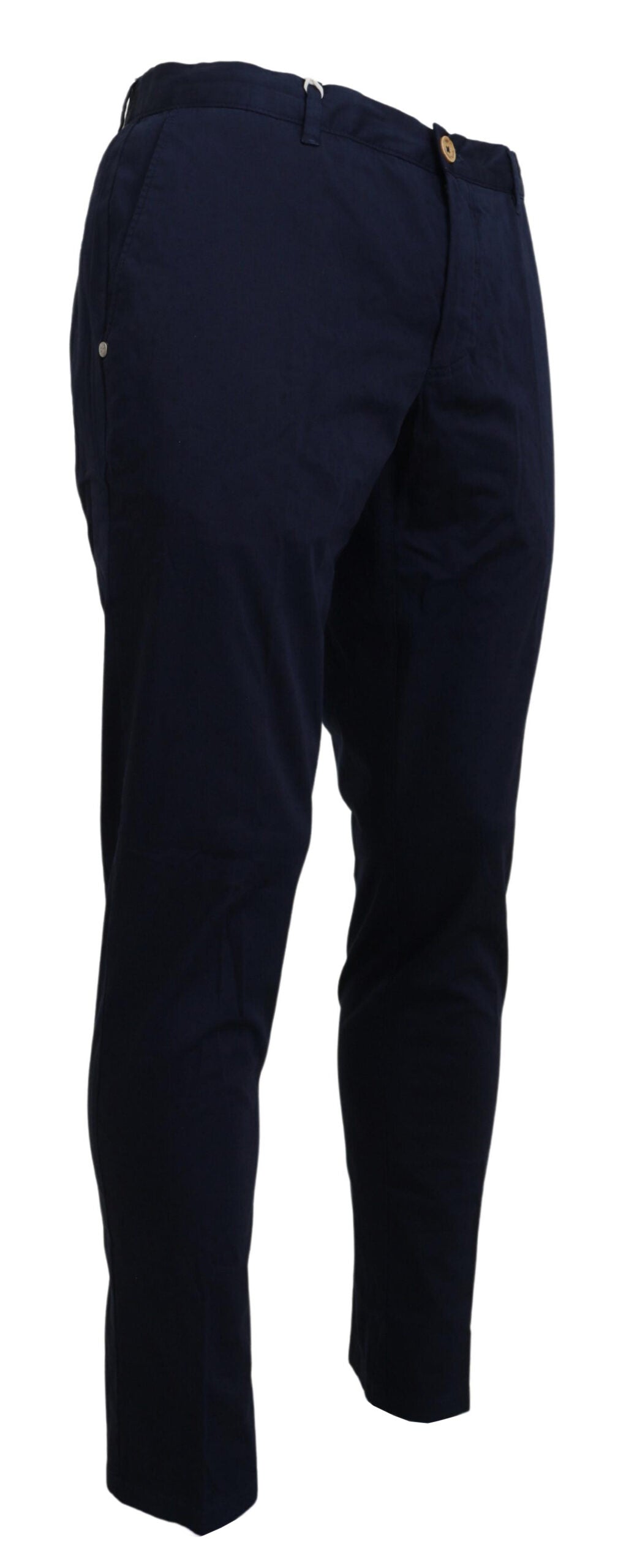 Dunkelblaue Baumwoll-Skinny-Hose für Männer