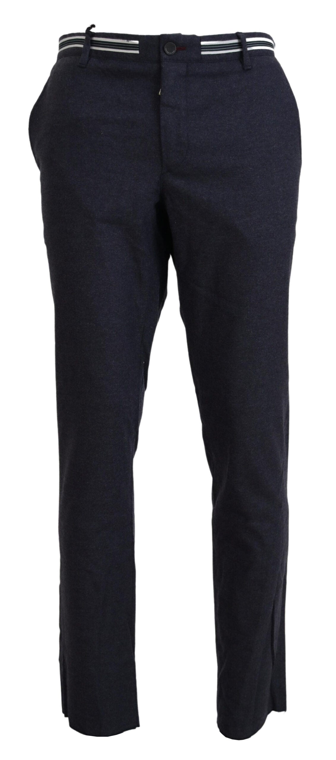 Schwarze konisch zulaufende Polyester-Kleid-Hose