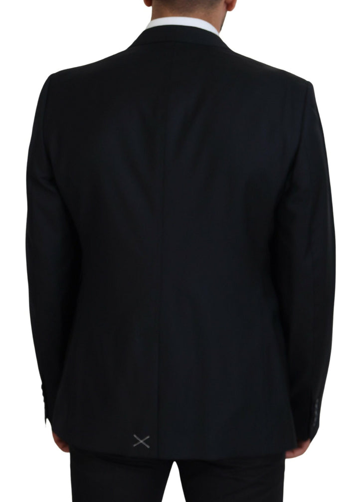 Dunkelblauer formeller Sicilia Blazer aus Wolle