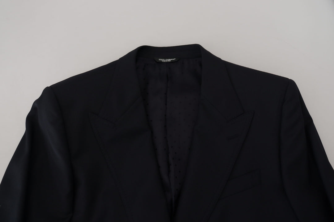 Dunkelblauer formeller Sicilia Blazer aus Wolle
