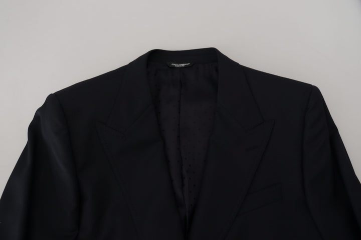 Dunkelblauer formeller Sicilia Blazer aus Wolle