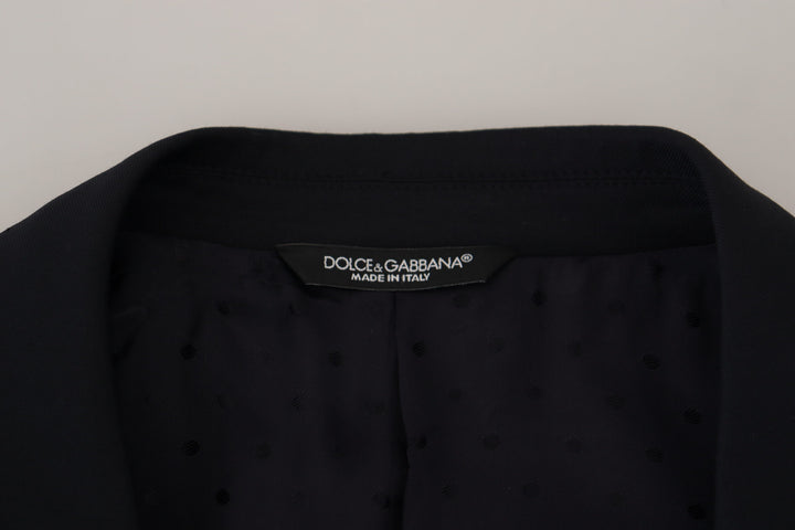 Dunkelblauer formeller Sicilia Blazer aus Wolle