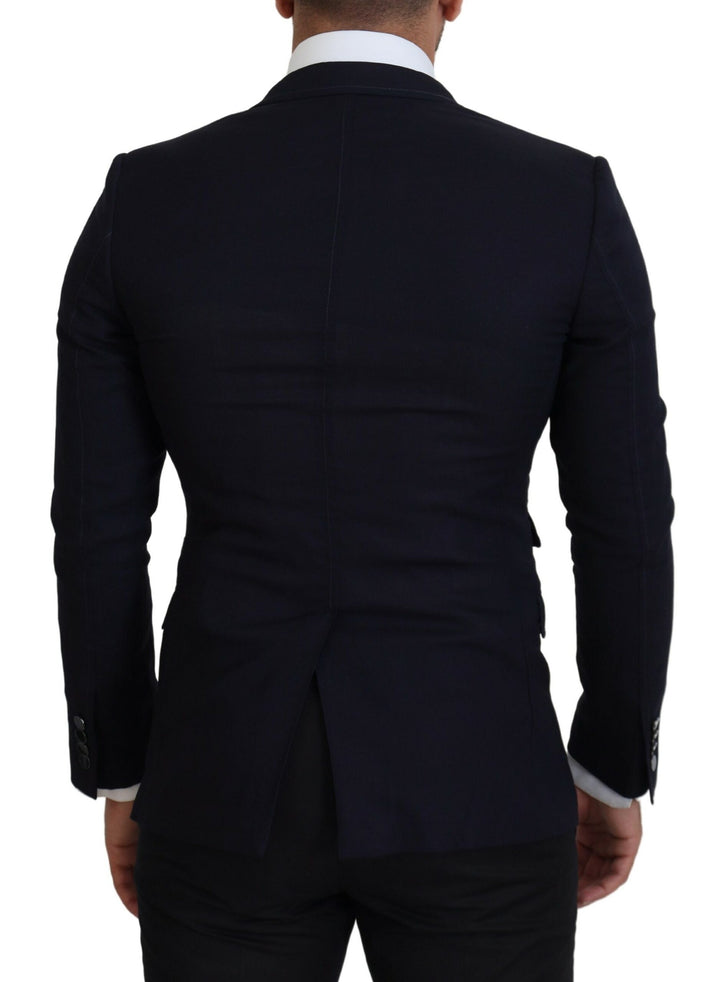 Blauer Taormina Blazer aus Schurwolle