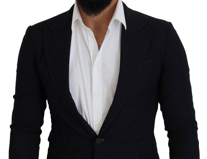 Blauer Taormina Blazer aus Schurwolle