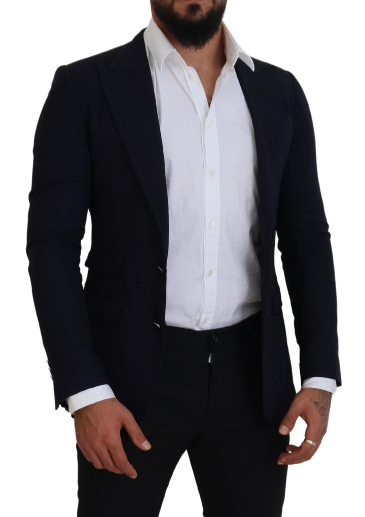 Blauer Taormina Blazer aus Schurwolle