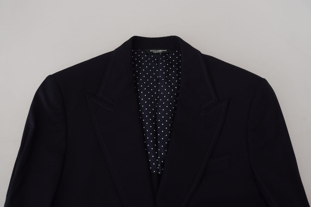 Blauer Taormina Blazer aus Schurwolle