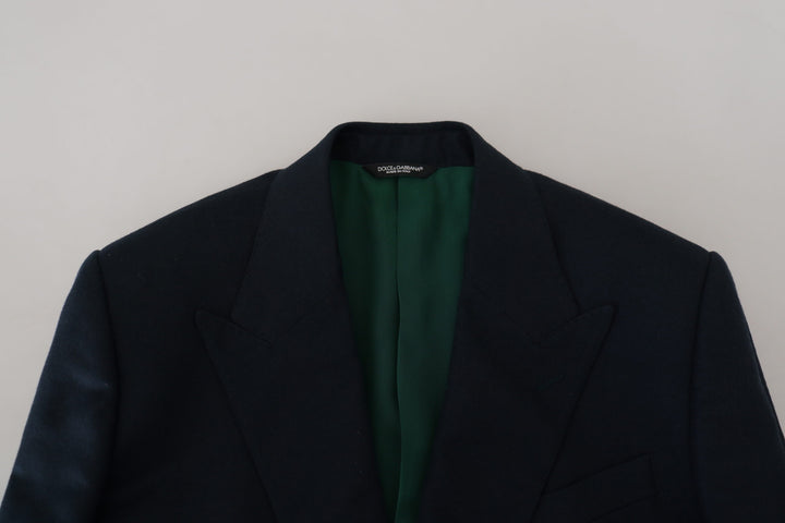 Blue blazer made from an elegant cashmere-silk blend