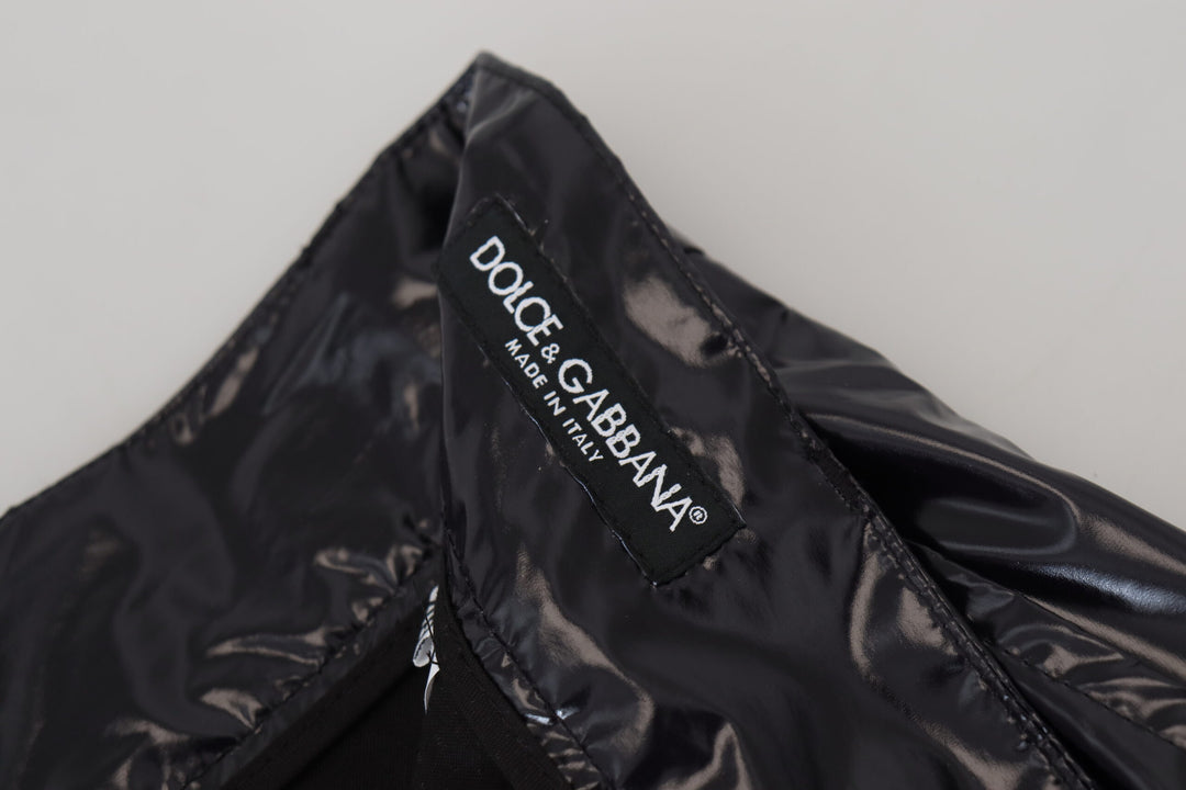 Schlanke italienische MainLine-Hose in Schwarz